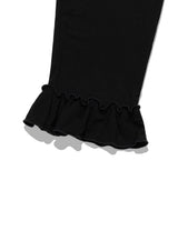 フリル カプリ スカートパンツ(BLACK)