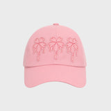 Dripping Patch Ball Cap _ Pink