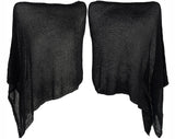 see-through overfit knit cape