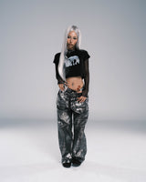 Unicorn Layered T-shirt  (BLACK)