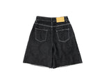 Tokti Cut-off Pintuck Denim Bermuda Shorts