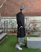 Psel selvage bermuda pants(Black)