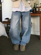 Double Cut Balloon Denim (4c)