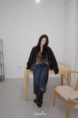 Mohair Leopard Cardigan Knitwear