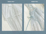 【Rose Island】 Jellyfish Series Irregular patchwork flared Pants