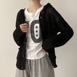 Summer knit hooded Salanta cardigan