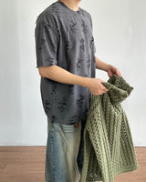 Vintage Crack Short-Sleeved T-Shirt