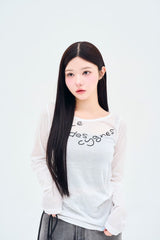 sheer logo TEE