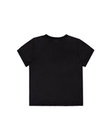 W Chest Logo Crop Short Sleeve Black