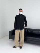 [MADE] Two-Way Wool Cable Knit Zip-Up (7C)