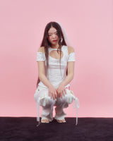 ローズホルターブラウス [WHITE]
