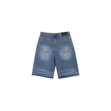 Lua cutting bermuda denim pants