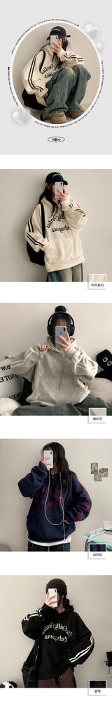 Armand Track Line Fleece Hoodie