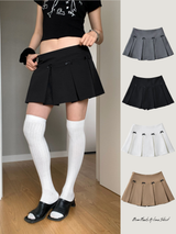 ボウプリーツAラインスカート