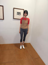 トライアングルメッシュトップス