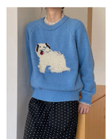 3D Embroidery Ribbon Fleece Deco Knit Sweater