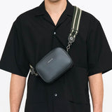 Line x Cone Leather Shoulder Strap