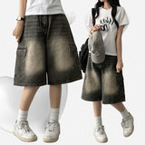 Roit's Washed Cargo Denim Bermuda Shorts