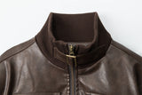 Brick Shade Faux Leather Jacket 233426801