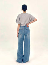 WIDE REGULAR DENIM PANTS code 25002