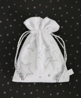 catch star pouch - white