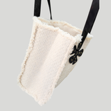 FLOWER TWEED BAG
