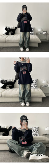 [Basic, Long/S~XL]ホリゾンタルピンタックワイドパンツ