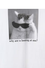 デジタルキャットオーバー半袖Tシャツ