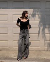 Cammy Halter Short-Sleeved Knitwear