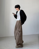 ドロップコーデュロイカーゴパンツ