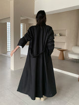 HIGH NECK MAXI TRENCH COAT (3C)