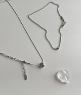 ddo vertical bold donut coin two way long layered necklace