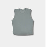 [S/S] Air knit crop sleeveless(5color)