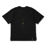スクエアカモフラージュポケットオーバーサイズショートスリーブTシャツ
