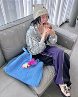 フローラルパターンアップリケジップアップフーディ