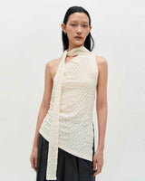 One Shoulder Lace Top _ BLACK