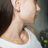 LOVE SKINNY BEADS NECKLACE YELLOW