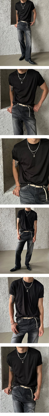 [S/S] アイスカーブマッスルハーフTシャツ (3color)