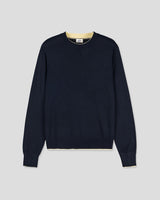 (UNISEX) カラーブロック ラウンド ニット
