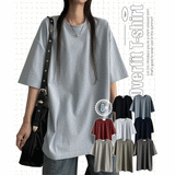 [A breathable fabric!] T-shirt with cool radish overfit short sleeves