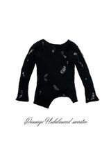 Damage Unbalanced Sweater