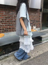 キャットウォッシュサマーブーツカットジーンズ