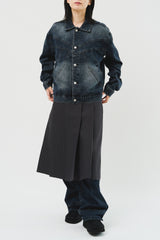(W) Belted Pleats Skirt (2color)