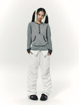 TUCK PANTS WHITE