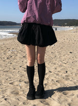 シオバルーンかぼちゃベルトキュロットミニスカート