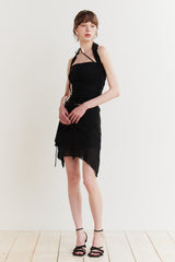 FAIRY HALTER TOP black