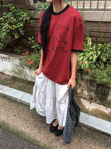 [unisex] Moab Horse Printing Ringer Short Sleeve Tee