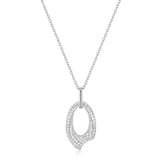 [Celebrity Worn] Pave Arrow 925 Silver Necklace N051-02H
