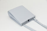 フォールディドバッグ GREYISH BLUE