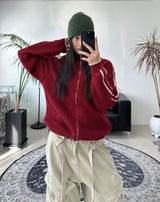 Davenn Track Line Knit Zip-Up